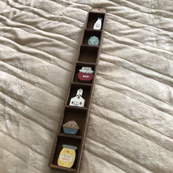 Back To School Teacher Theme Wooden Ruler Wall Decor 20” Folk Art - Picture 1 of 9